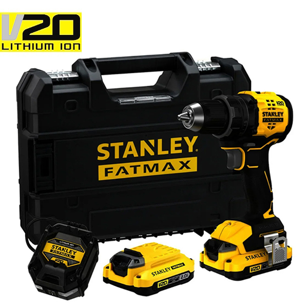 Stanley Trapano Avvitatore a Batteria 18V 2,0AH ART. SFMCD714D2T-QW - STANLEY